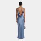 Philippinische | Maxikleid Satin Damen