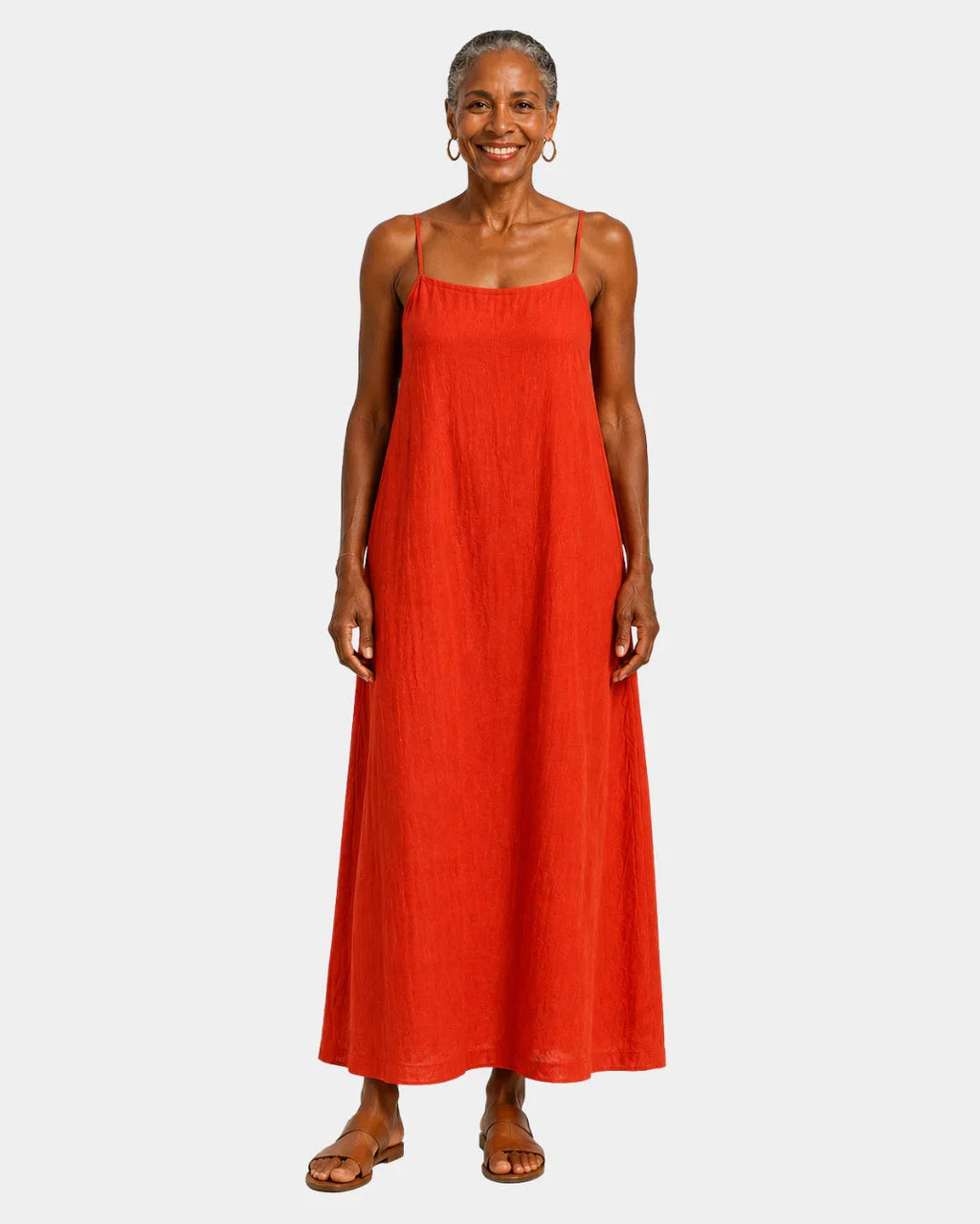 Désideria | Langes Kleid mit feinen Trägern