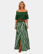 Étiennette | Set aus Bluse und Rock im mediterranen Stil