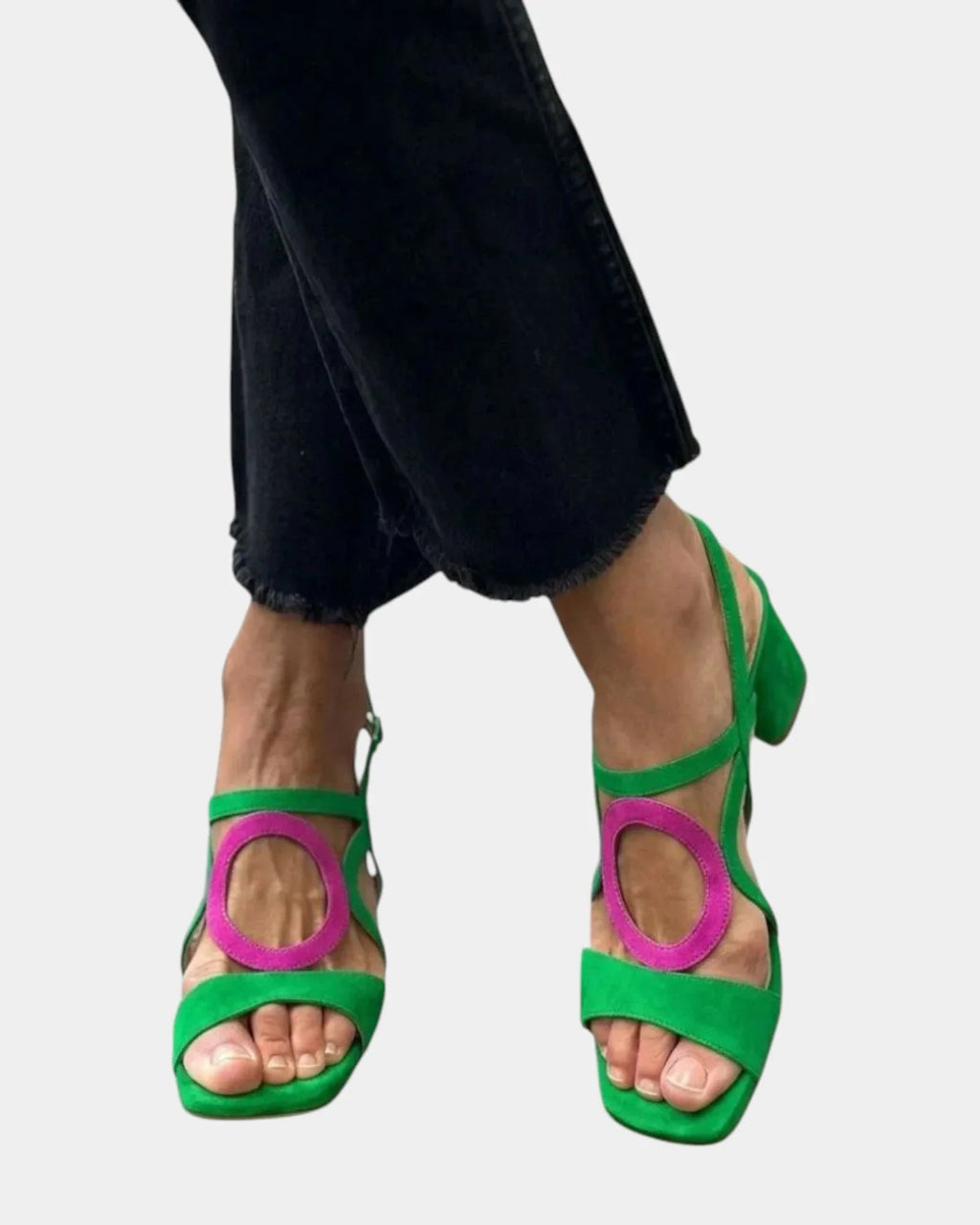 Guillelmine | Sandalen mit quadrater Spitze und runder Form