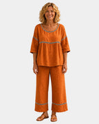 Bonne | Frisches Ensemble mit passender Bluse und Hose