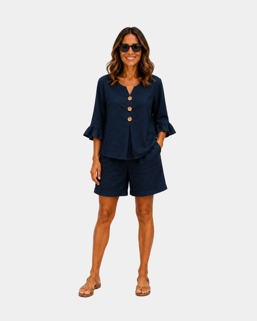 Auberte | Kurzes Ensemble und Bluse