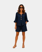 Auberte | Kurzes Ensemble und Bluse
