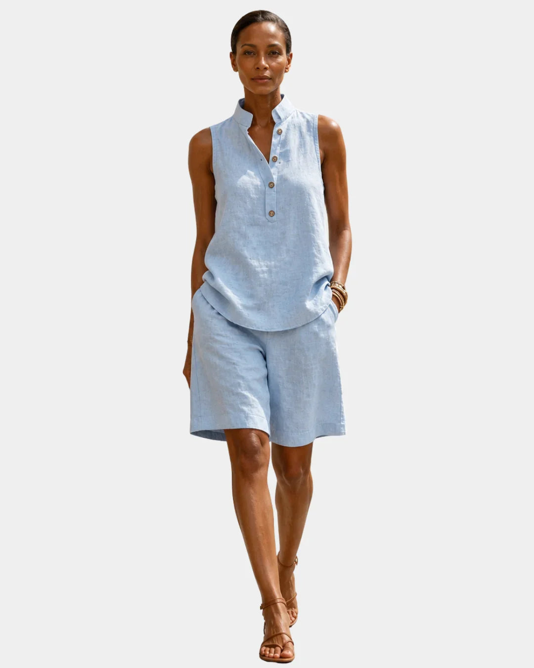 Mélior | Ärmelloses Sommer-Outfit mit Shorts