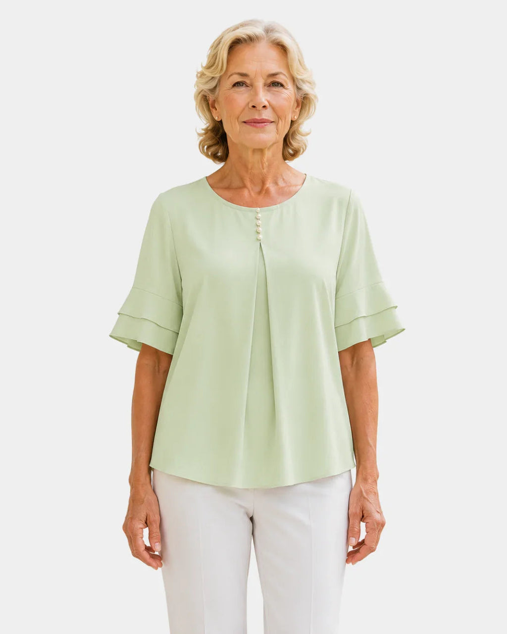 Hadelinde | Elegante Bluse mit Knöpfen