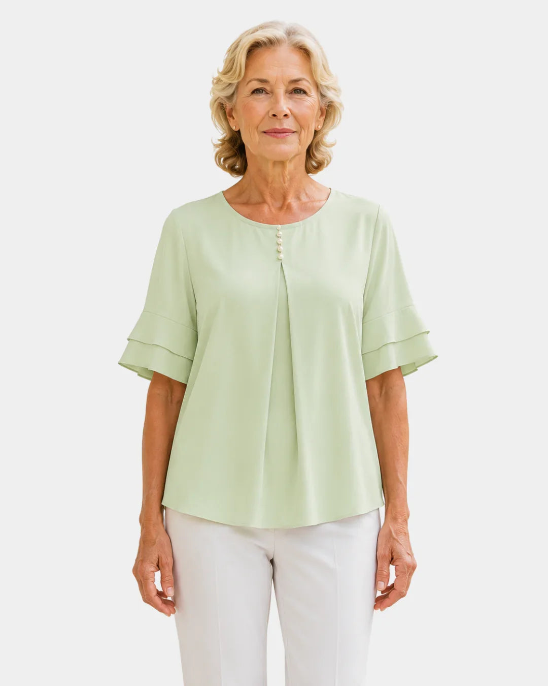 Hadelinde | Elegante Bluse mit Knöpfen