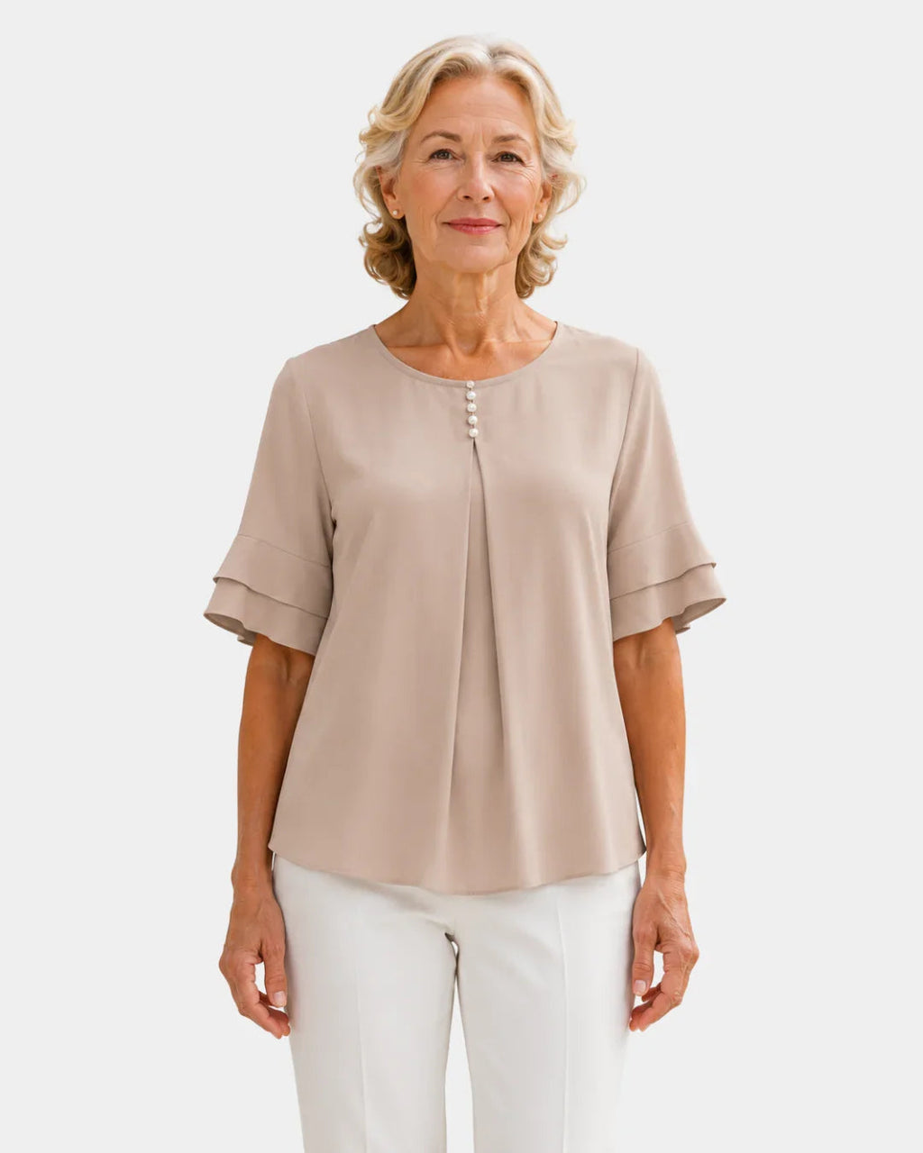 Hadelinde | Elegante Bluse mit Knöpfen
