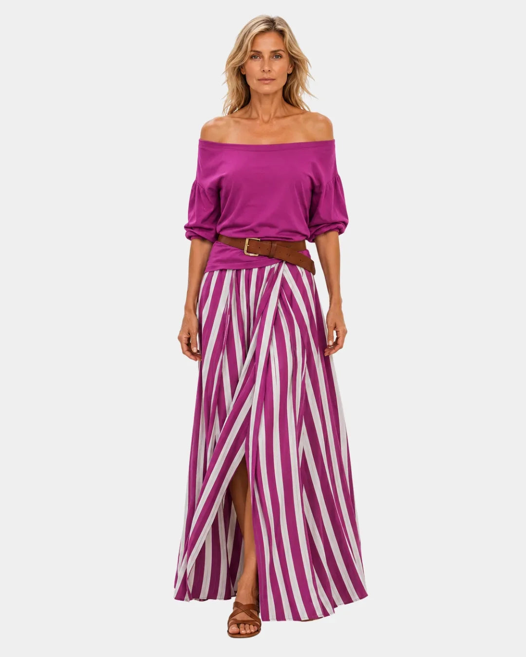 Étiennette | Set aus Bluse und Rock im mediterranen Stil