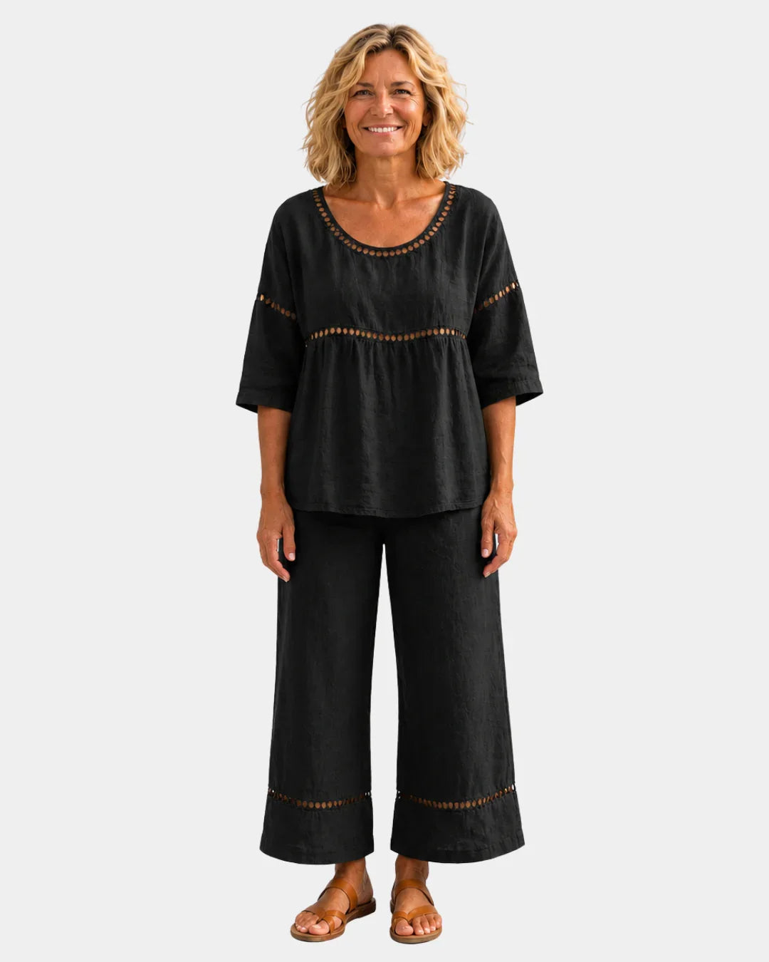 Bonne | Frisches Ensemble mit passender Bluse und Hose