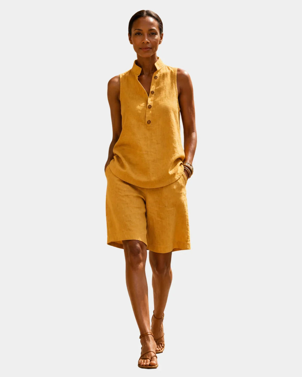 Mélior | Ärmelloses Sommer-Outfit mit Shorts
