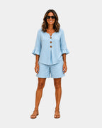 Auberte | Kurzes Ensemble und Bluse