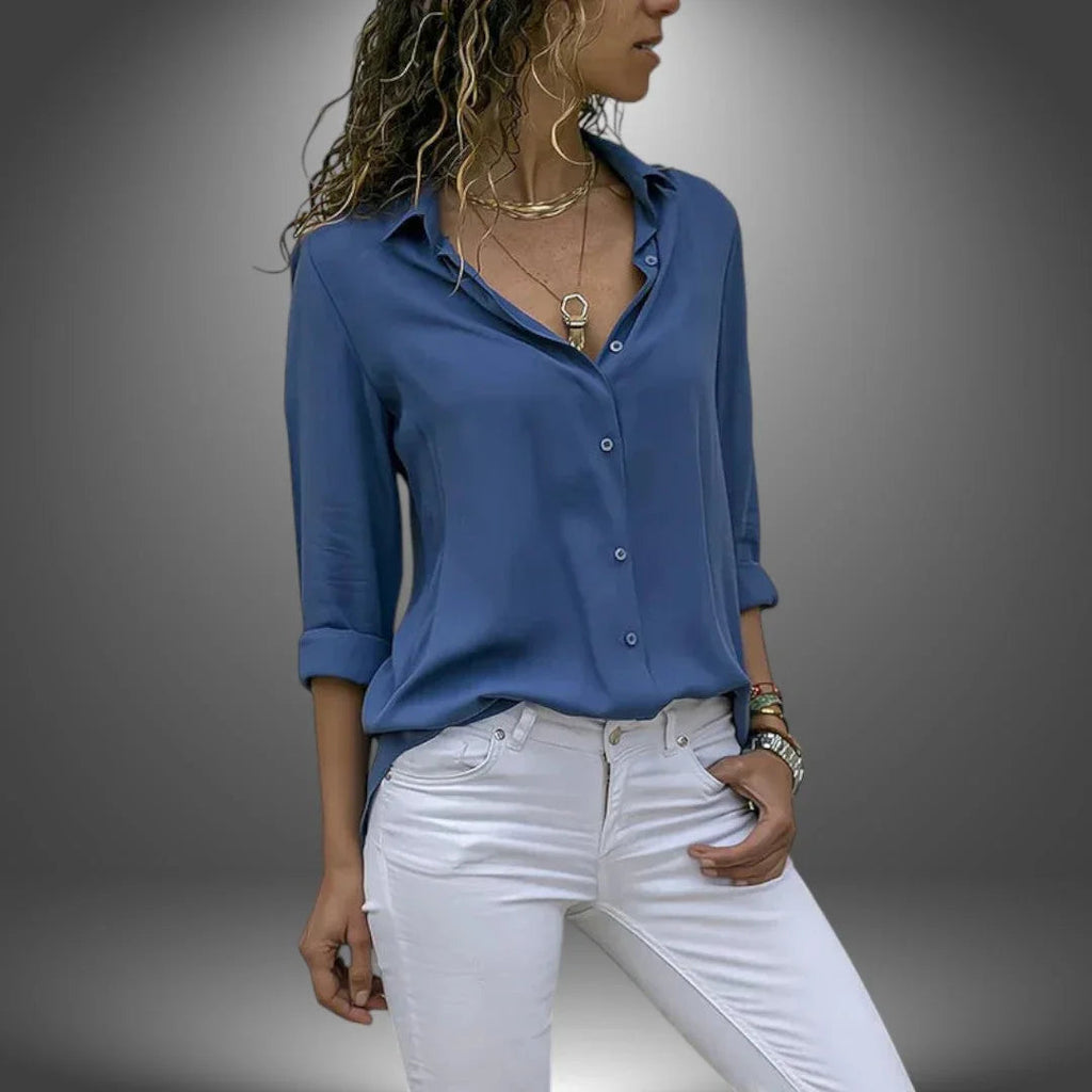 Valeria | Klassische Bluse mit Knöpfen