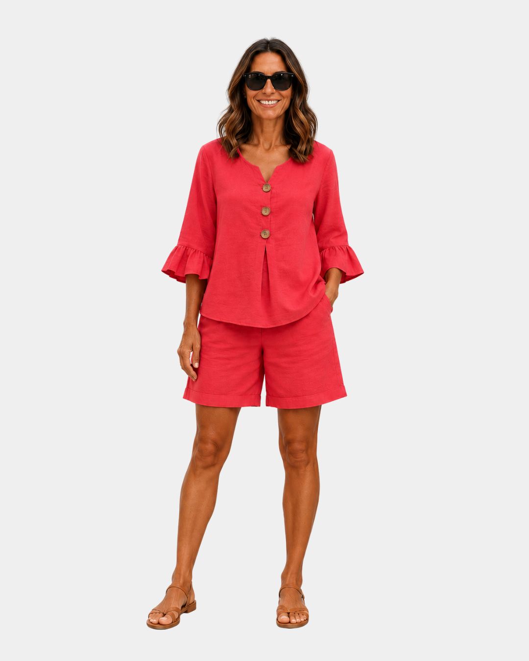 Auberte | Kurzes Ensemble und Bluse