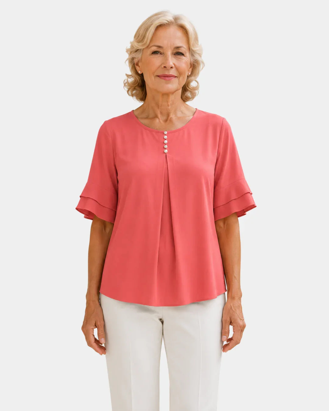 Hadelinde | Elegante Bluse mit Knöpfen