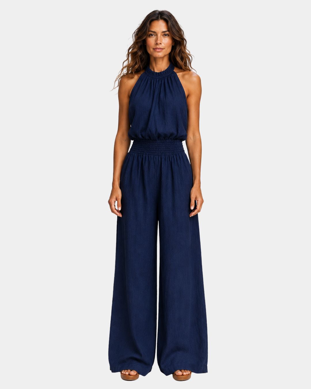 Audenette | Eleganter Jumpsuit mit Halterkragen