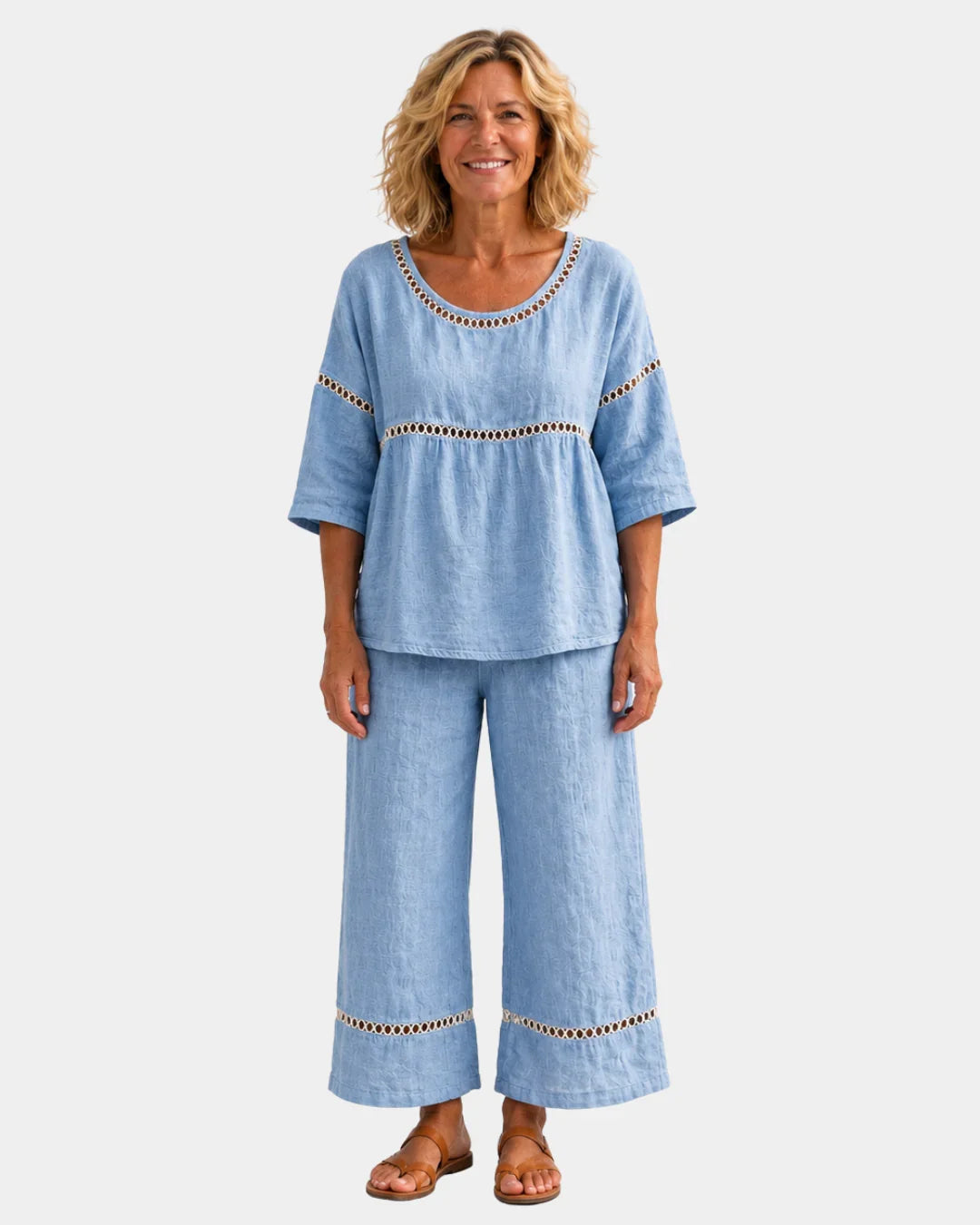 Bonne | Frisches Ensemble mit passender Bluse und Hose