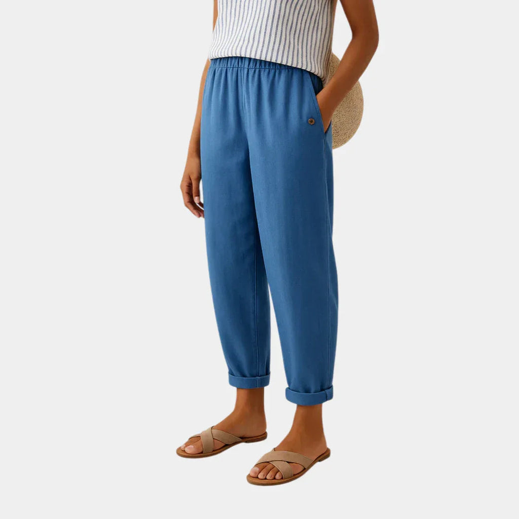 Florenz | Bequeme Leinen-Optik Hose