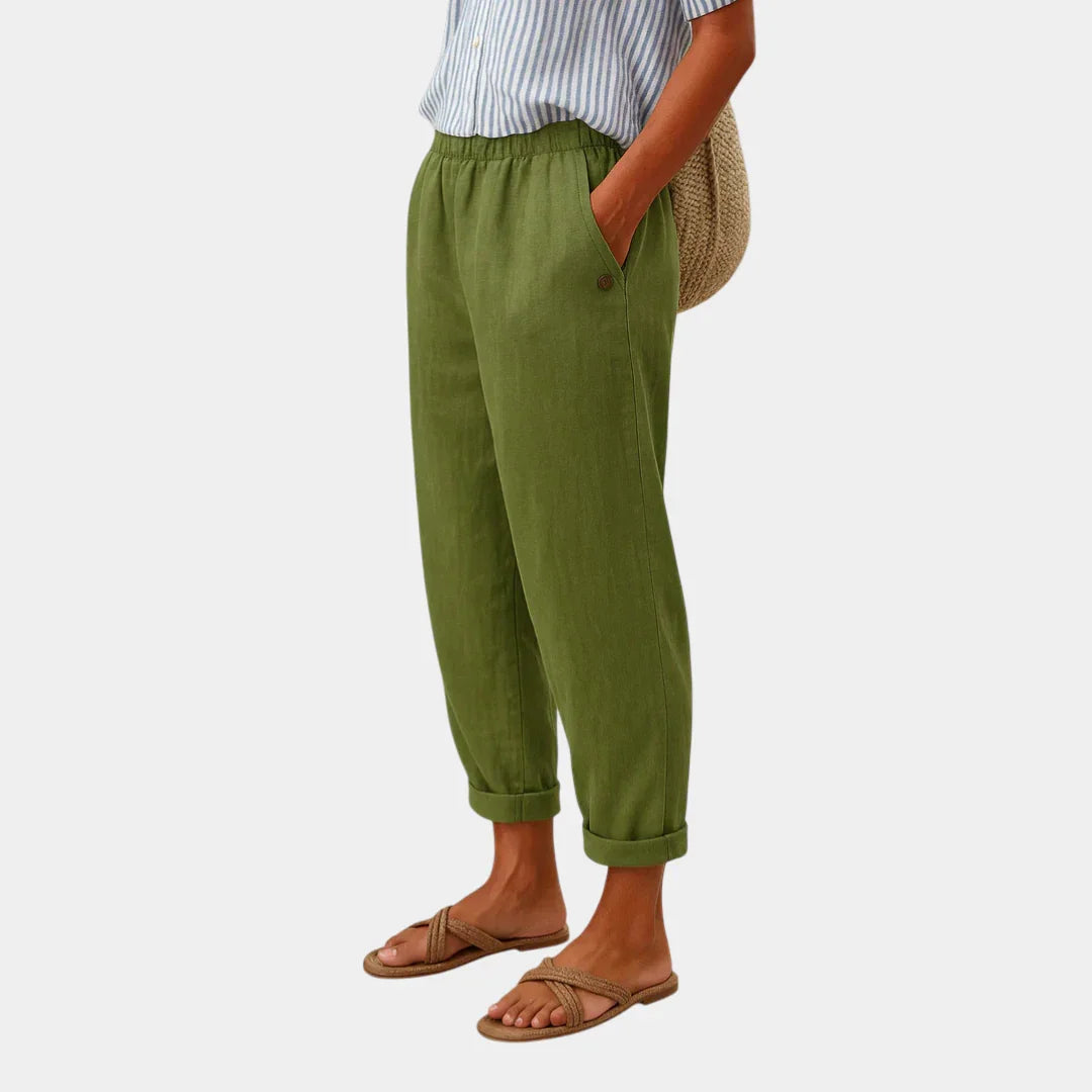 Florenz | Bequeme Leinen-Optik Hose