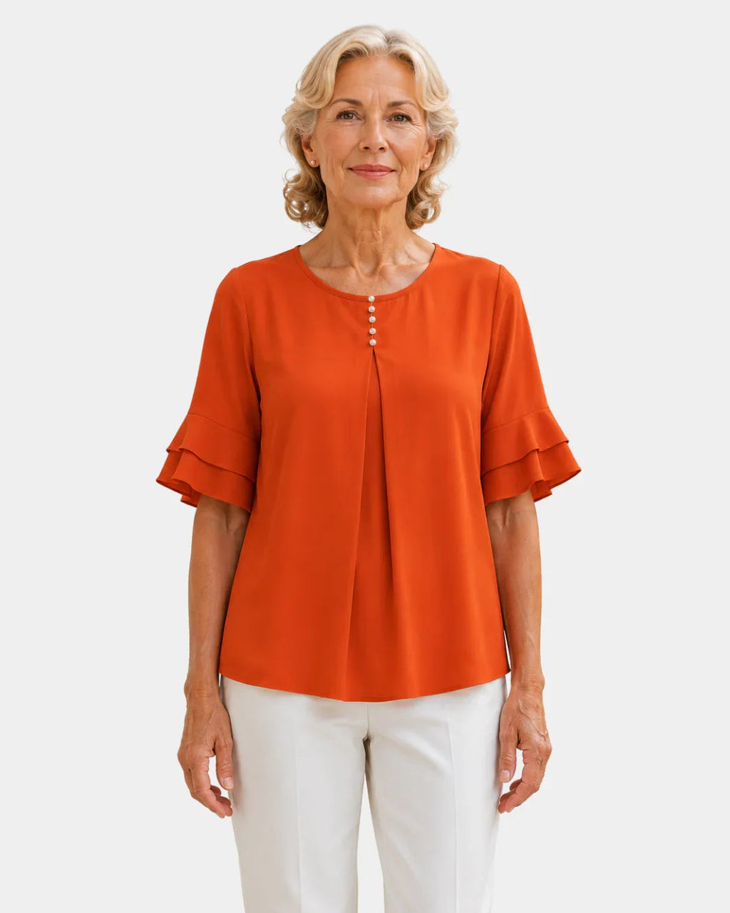 Hadelinde | Elegante Bluse mit Knöpfen
