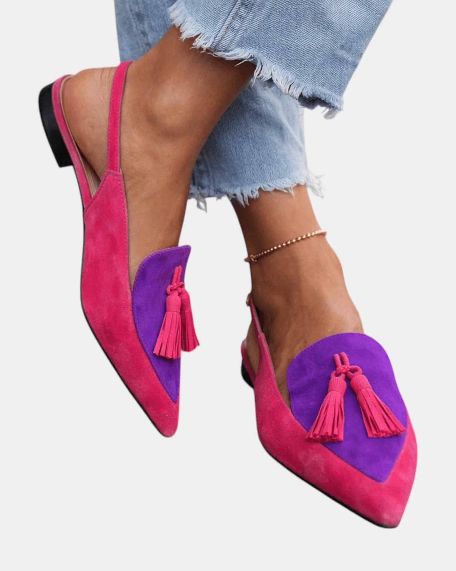 Francette | Sandalen mit Absätzen und Fransen
