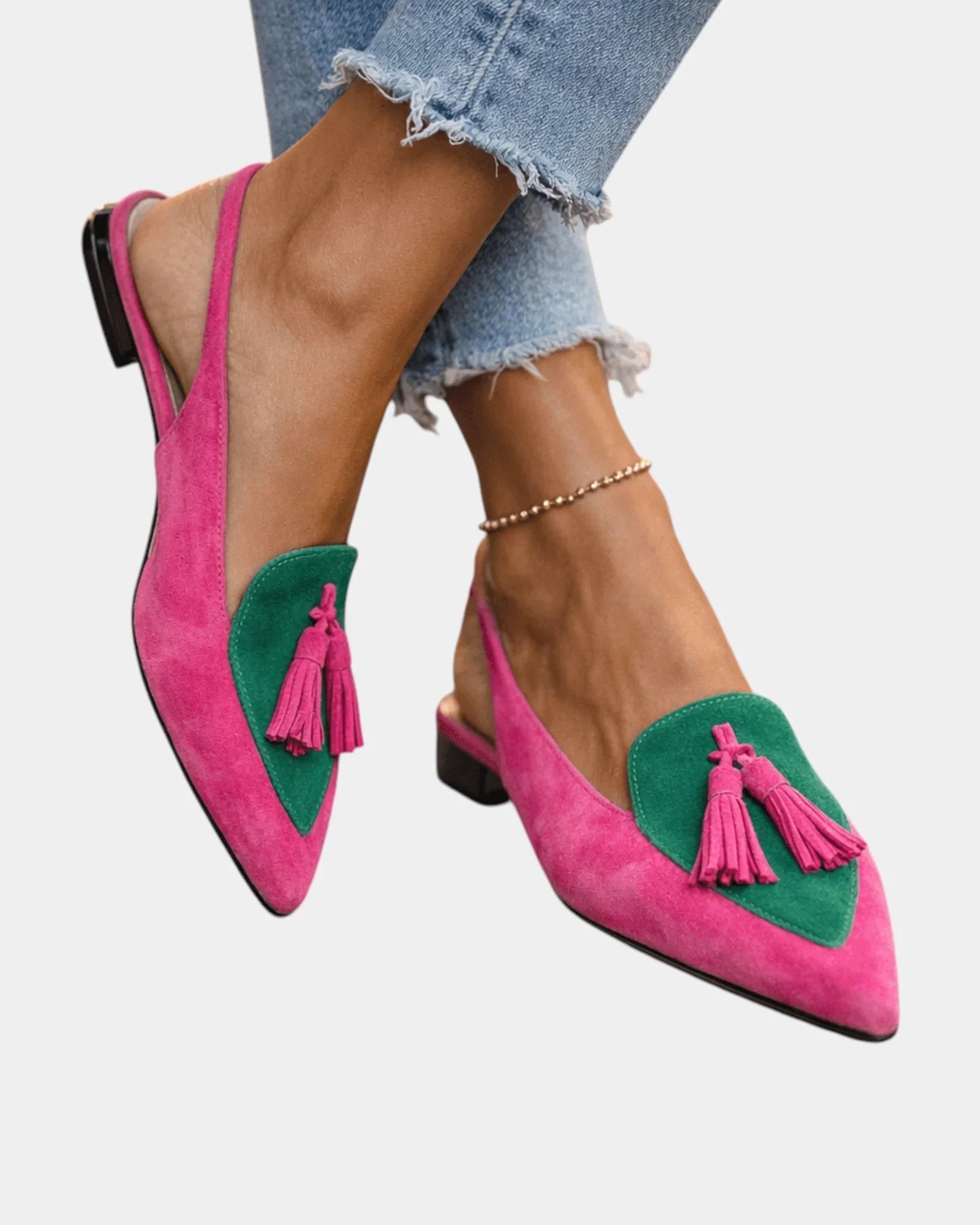 Francette | Sandalen mit Absätzen und Fransen
