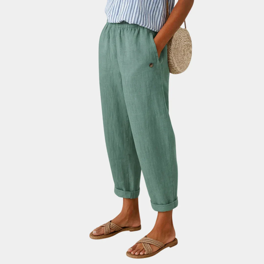 Florenz | Bequeme Leinen-Optik Hose