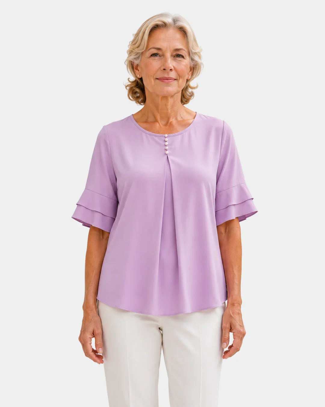 Hadelinde | Elegante Bluse mit Knöpfen