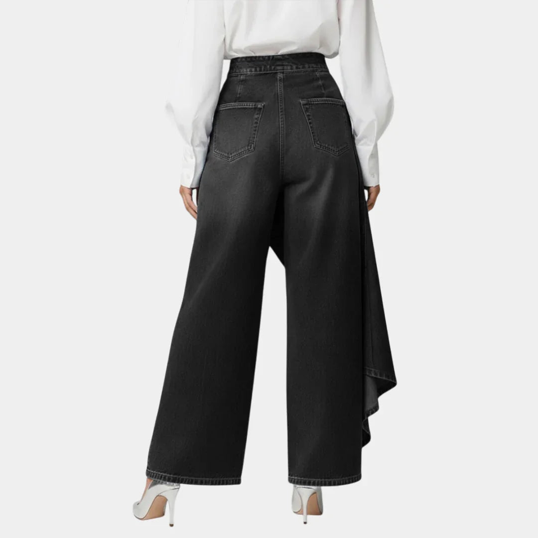 Martina | Hoch taillierte Jeans mit weitem Bein