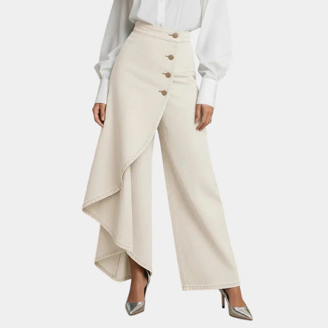 Martina | Hoch taillierte Jeans mit weitem Bein