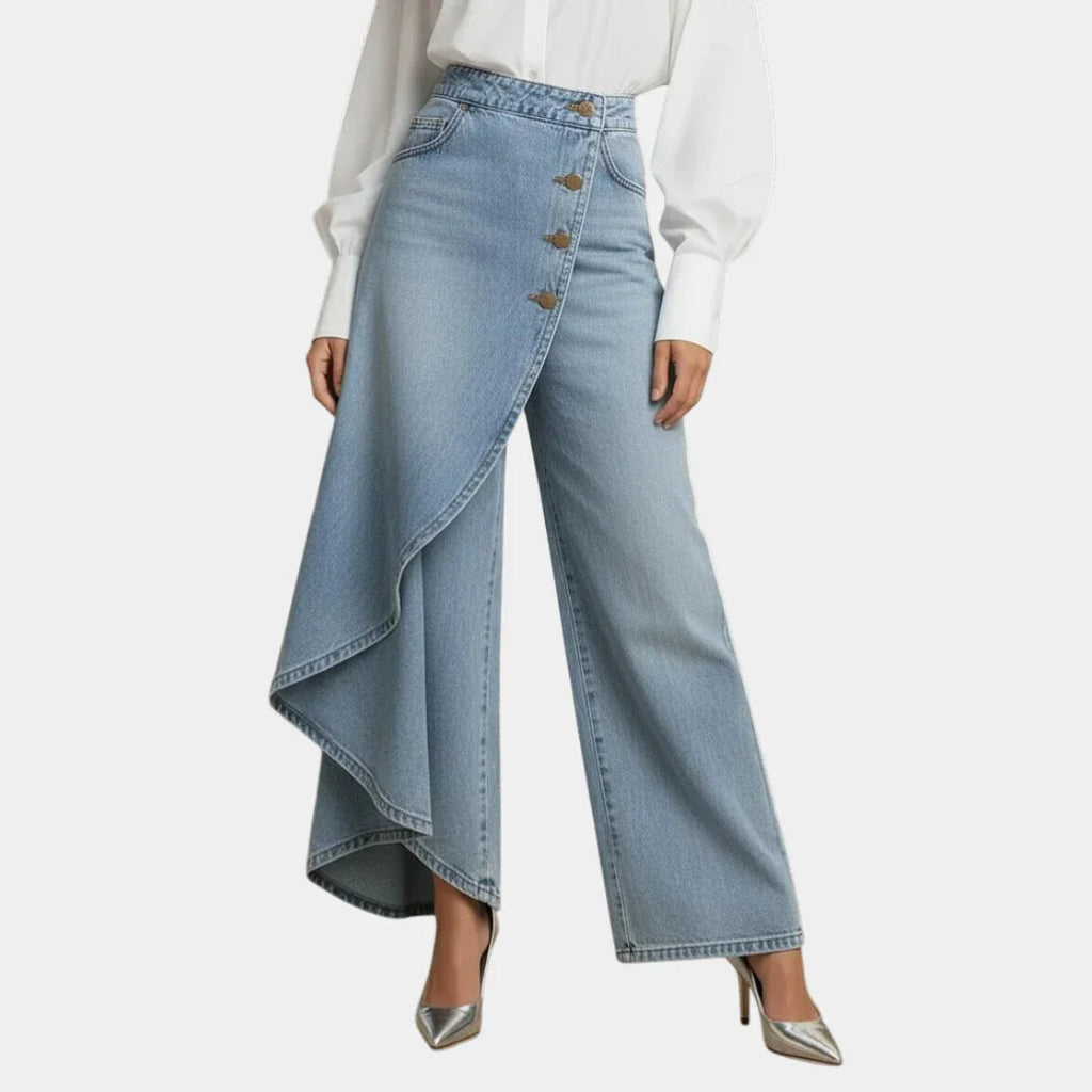 Martina | Hoch taillierte Jeans mit weitem Bein