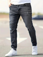 Alex | Slim Fit Trendige Zerrissene Jeans
