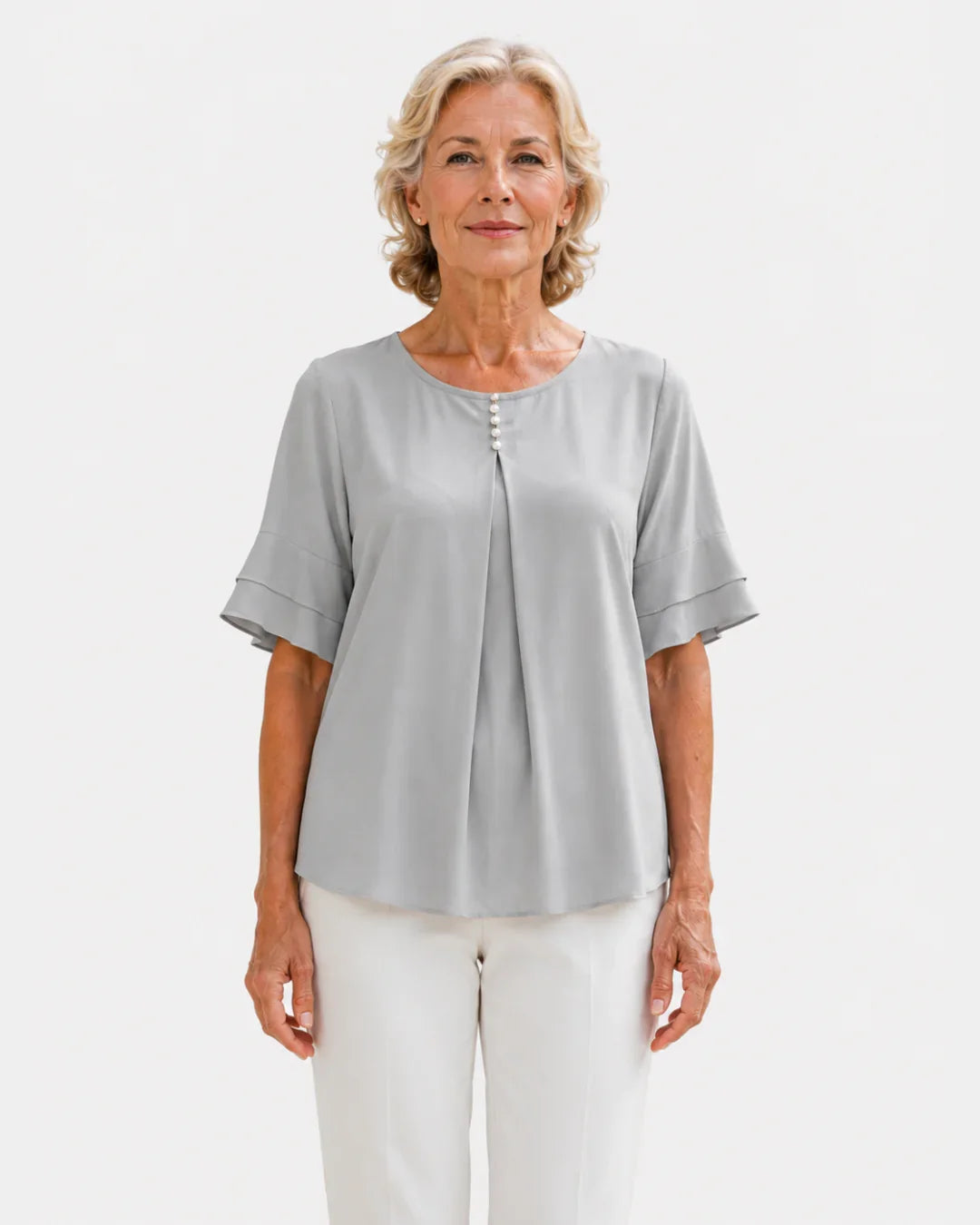 Hadelinde | Elegante Bluse mit Knöpfen
