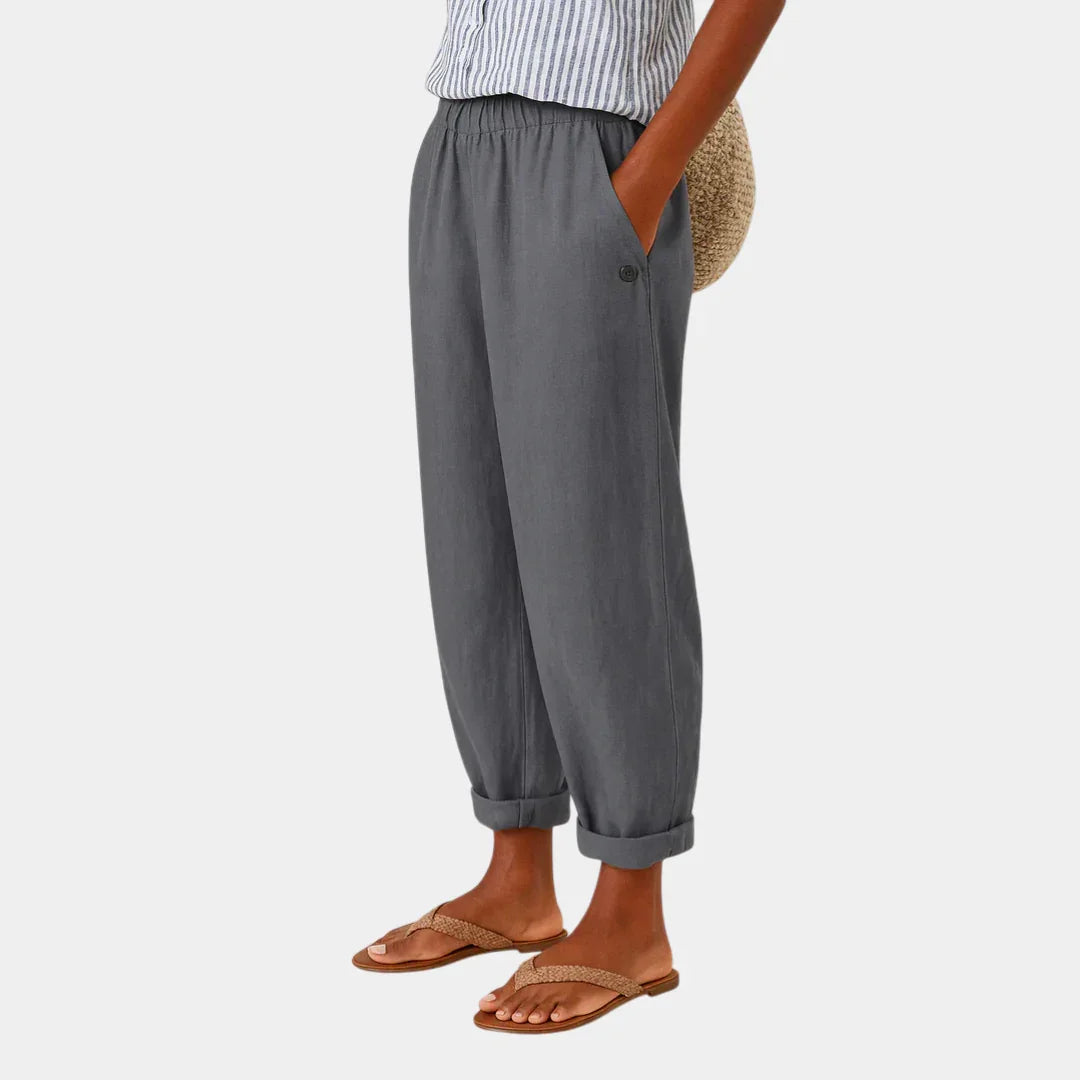 Florenz | Bequeme Leinen-Optik Hose