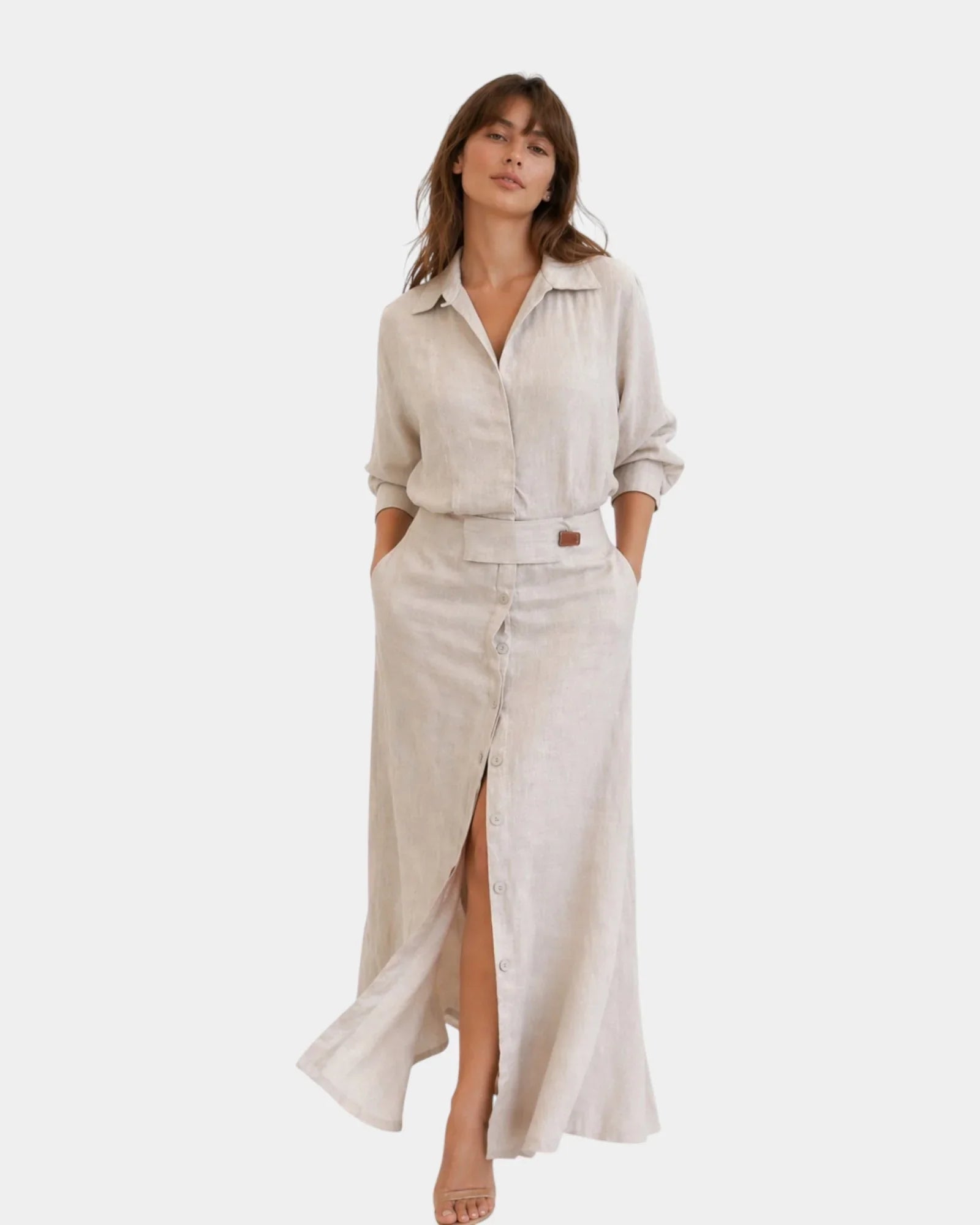 Énora | Minimalistisches Maxikleid
