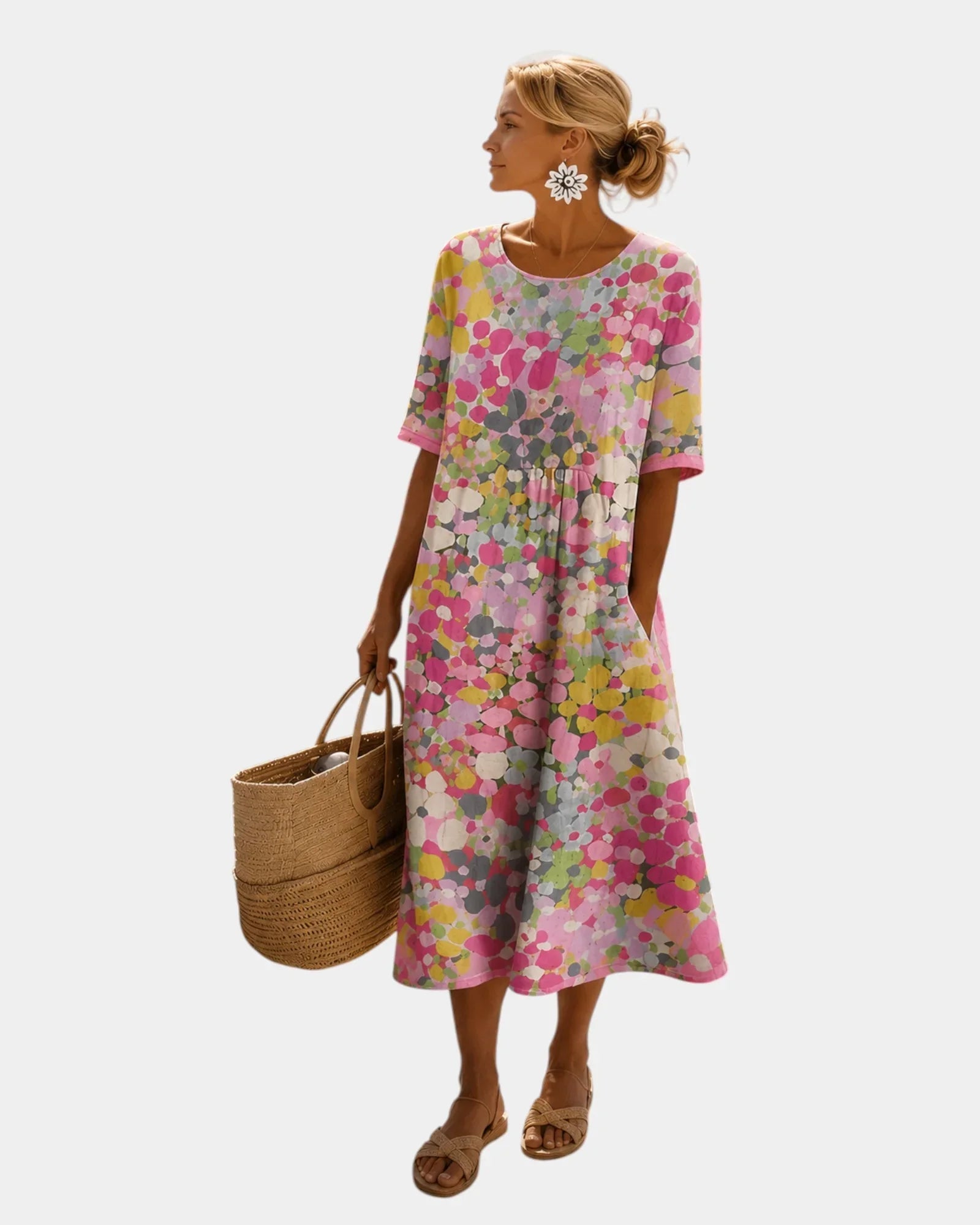 Liséa | Midi-Blumenkleid