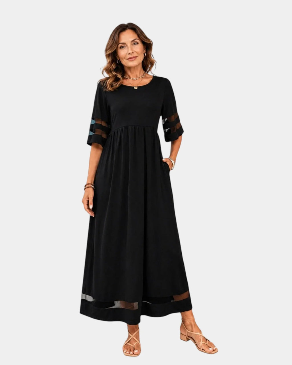 Adria | Elegantes und minimalistisches Midikleid