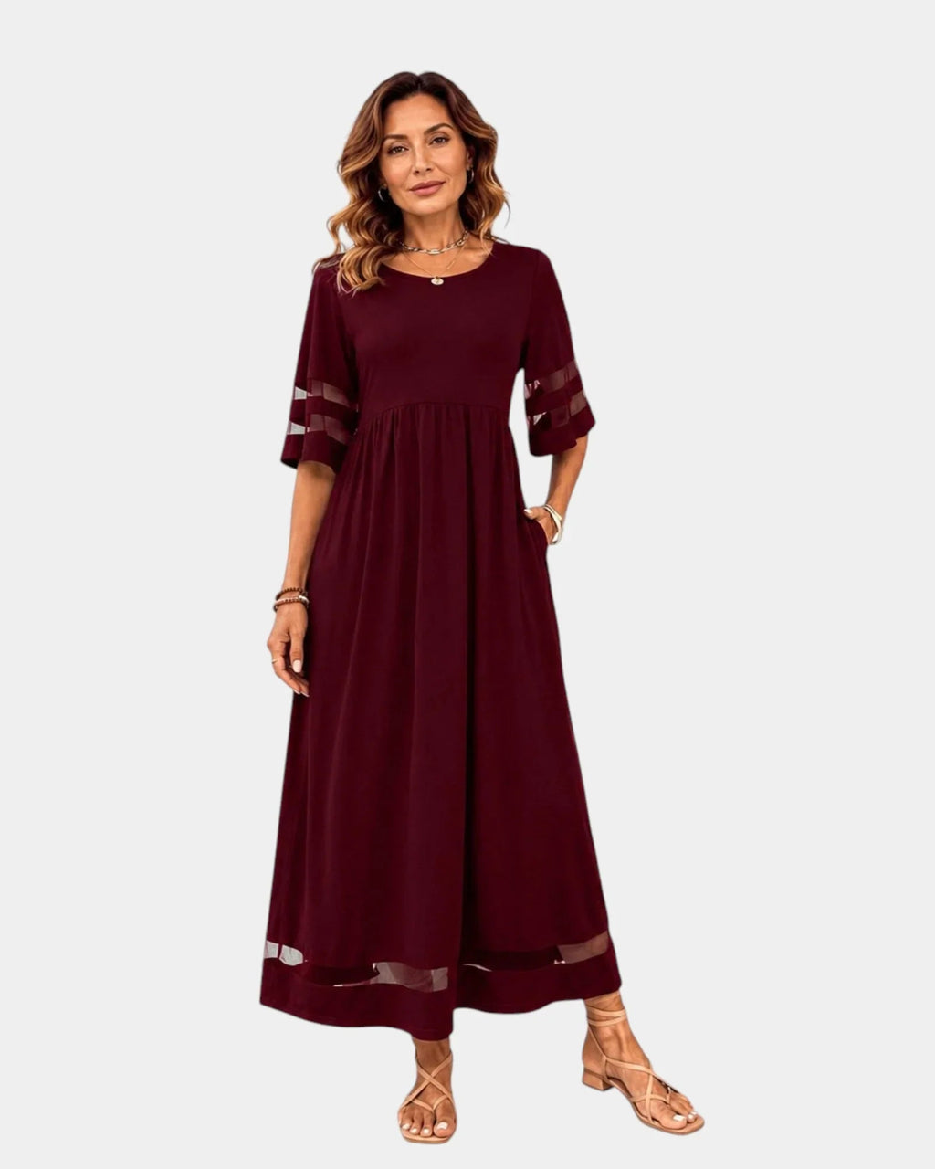 Adria | Elegantes und minimalistisches Midikleid