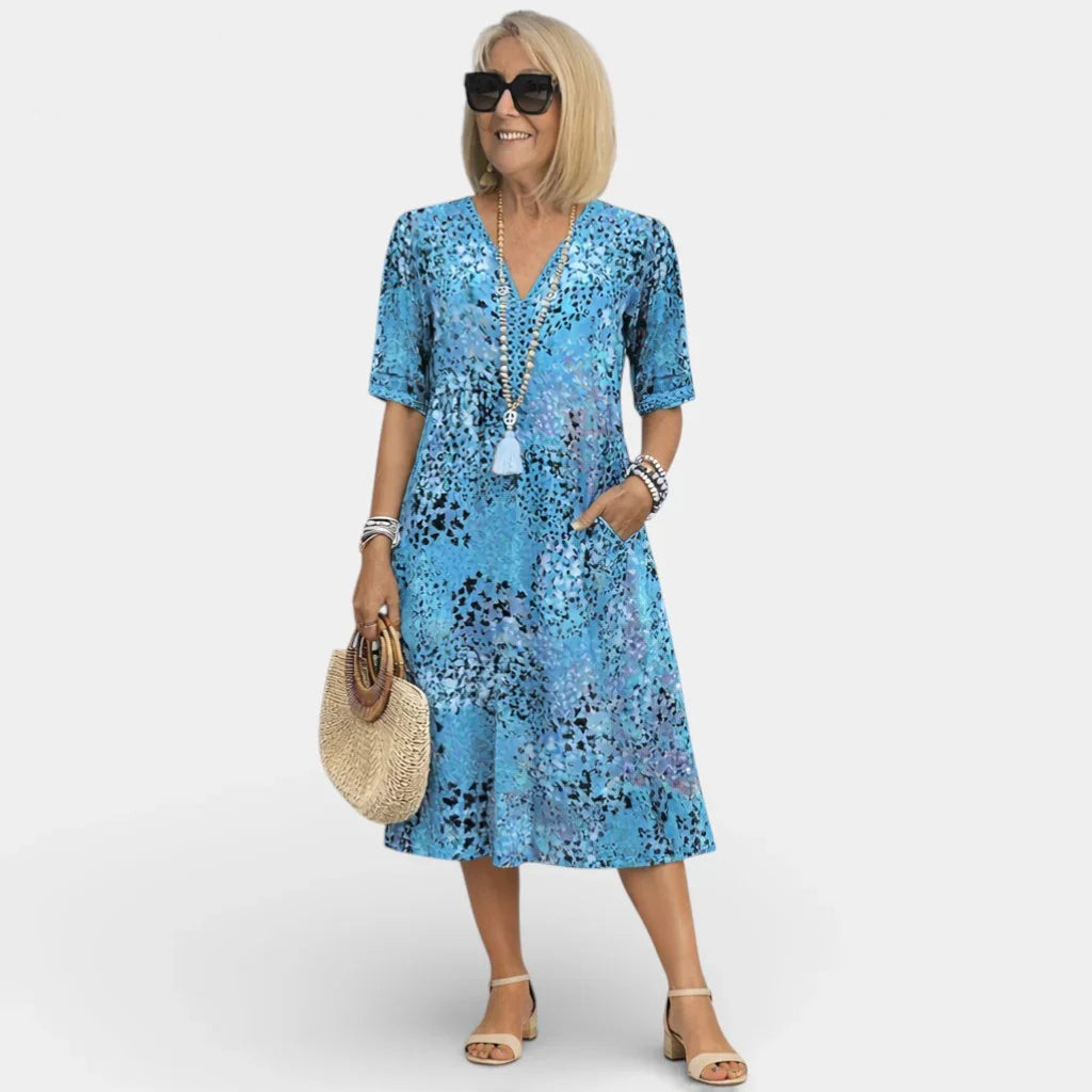 Adèle | Kleid mit V-Ausschnitt