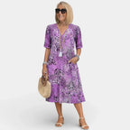 Adèle | Kleid mit V-Ausschnitt