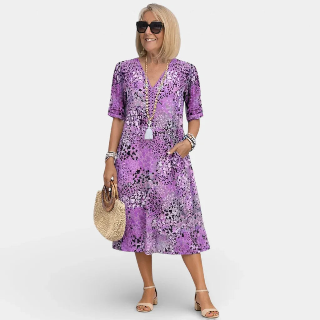 Adèle | Kleid mit V-Ausschnitt