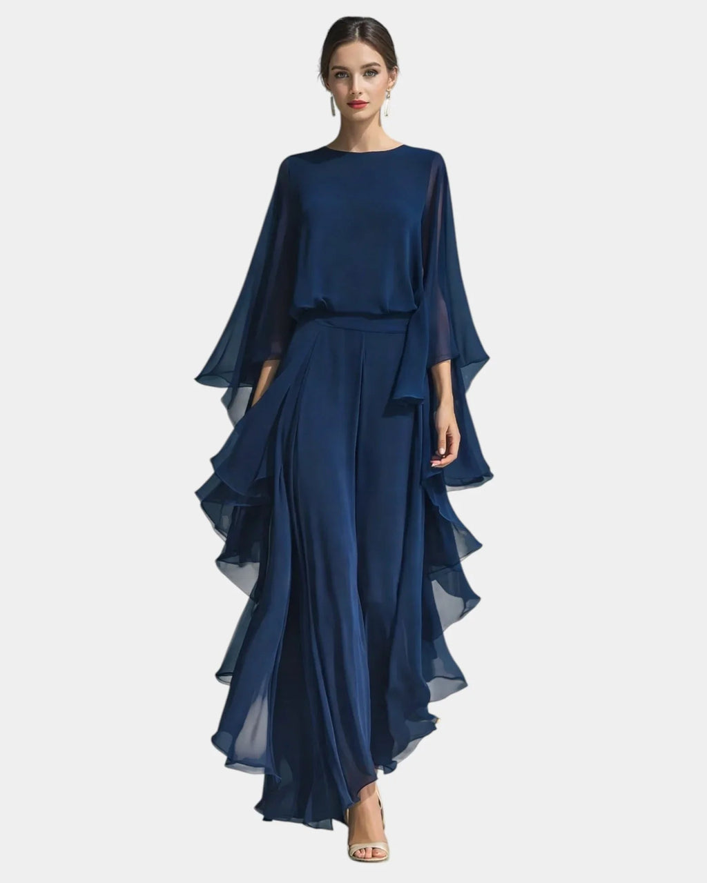 Véronique | Elegantes Chiffon-Set mit Volants