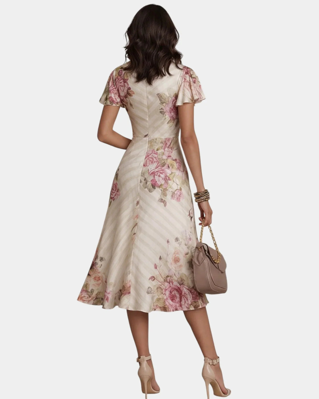 Bibiane | Midi-Blumenkleid