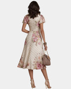 Bibiane | Midi-Blumenkleid