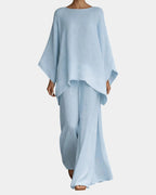 Mavie | Flüssiges Ensemble aus Hose und Bluse