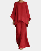 Mavie | Flüssiges Ensemble aus Hose und Bluse