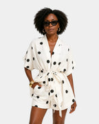 Josseline | Sommerensemble Bluse und Shorts mit Punkten