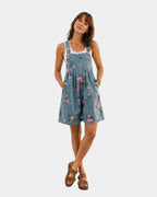 Taniah | Blumige Jeanssalopette