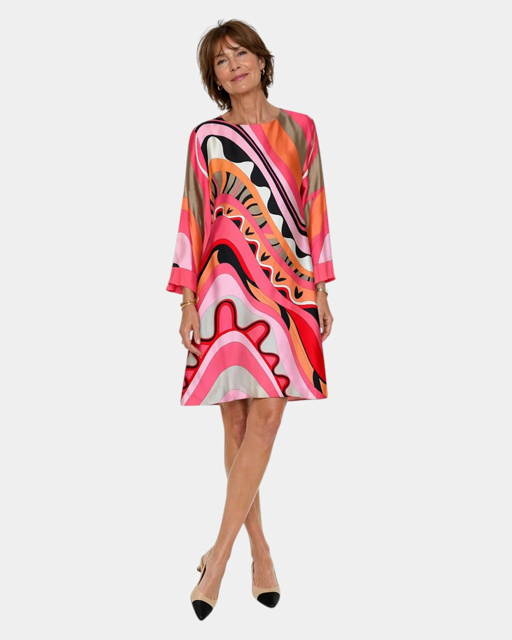 Amand | Elegantes Sommerkleid, das den Bauch kaschiert