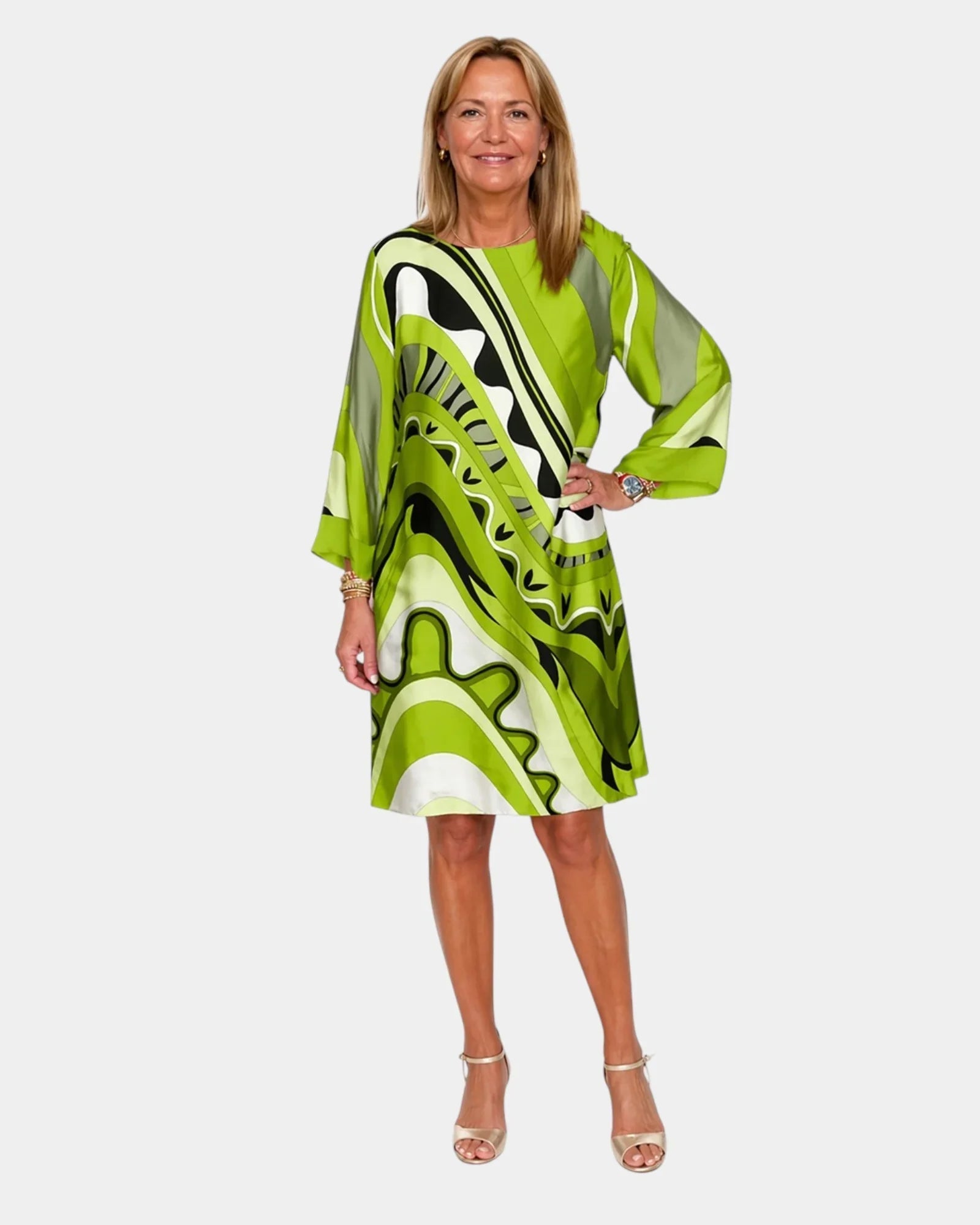 Amand | Elegantes Sommerkleid, das den Bauch kaschiert