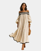 Cindy | Maxikleid mit schulterfreien Trägern